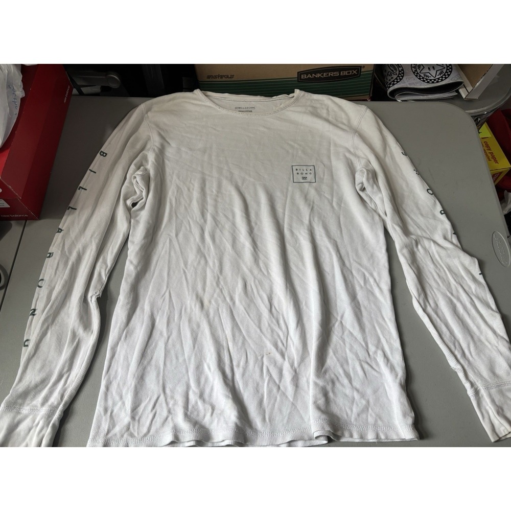 Billabong‎ Men's Stacked Thermal Long Sleeve Large White